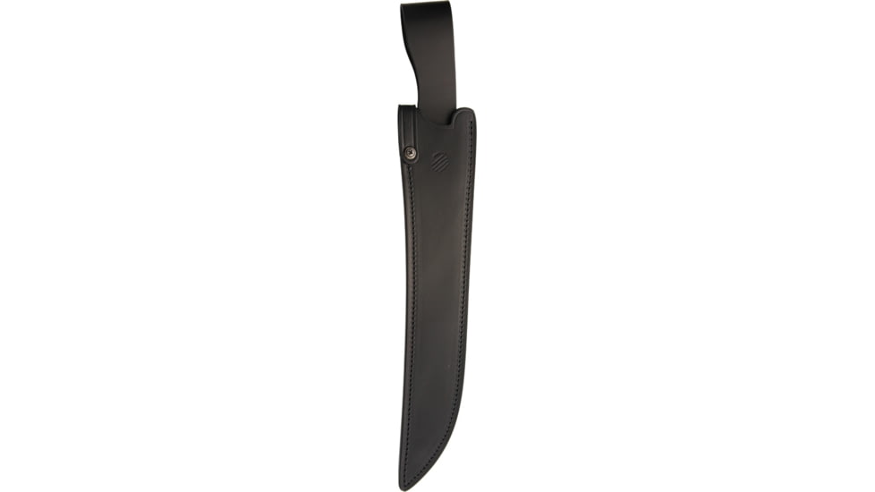 Bastinelli Creations Separateur Knife, 18.75in Overall, 13in Black Oxide Coated 12C27 Sandvik SS Modified Tanto Blade, Black Sculpted G10 Handle, Black Leather Sheath, SPARATEUR CERAKOTE
