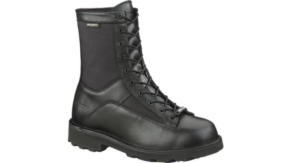 Bates Footwear 8in DuraShocks Lace-to-toe Side Zip Boot, Black, 10.0EW 018464235227