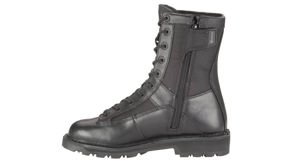 Bates Footwear 8in DuraShocks Lace-to-toe Side Zip Boot, Black, 10.0EW 018464235227
