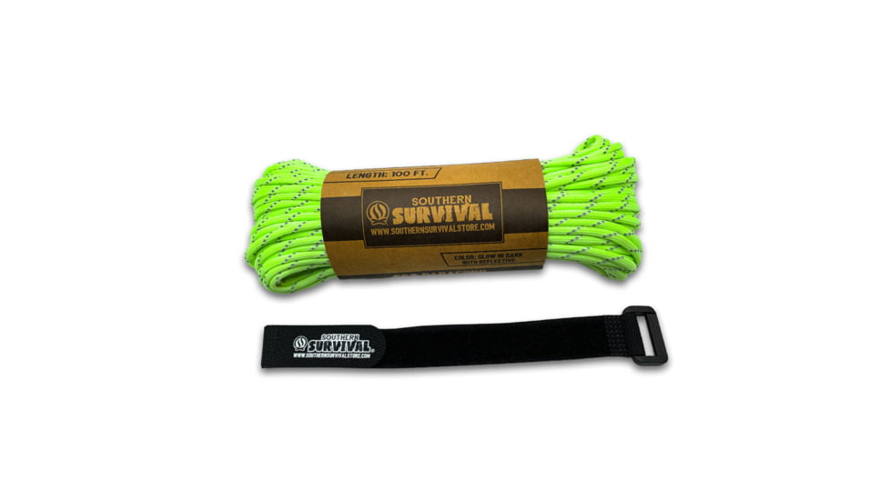 Battlbox.Com Southern Survival Glow-In-The-Dark Reflective 550 Paracord, SV293915