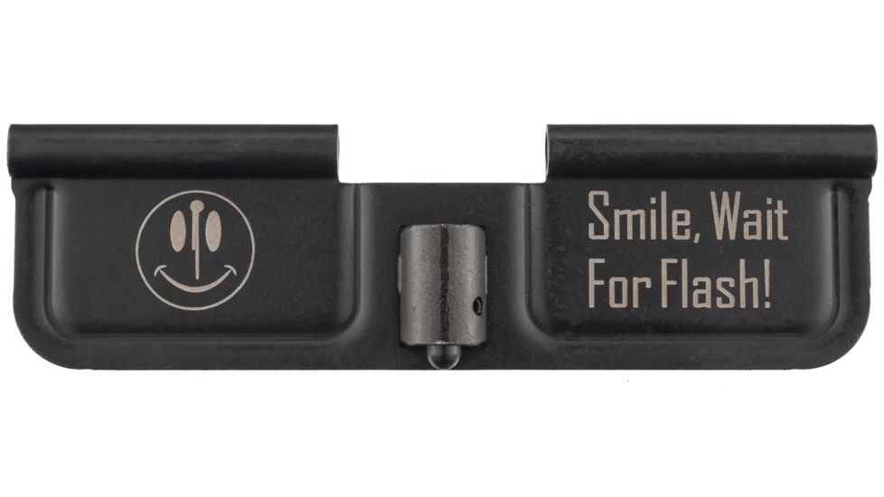 Battle Arms Development Engraved Ejection Dust Cover - Wait for Flash, BA-LS-DC-SmileWfF