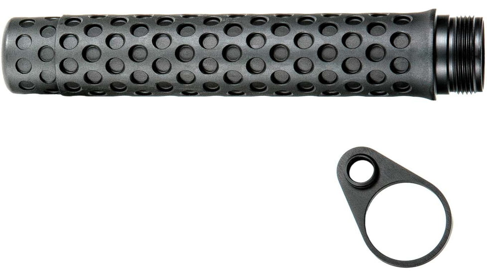 Battle Arms Development Pistol Length Lightweight Stock Combo / Qd End Plate, Black, SABERTUBE-QD-P-B-COMBO