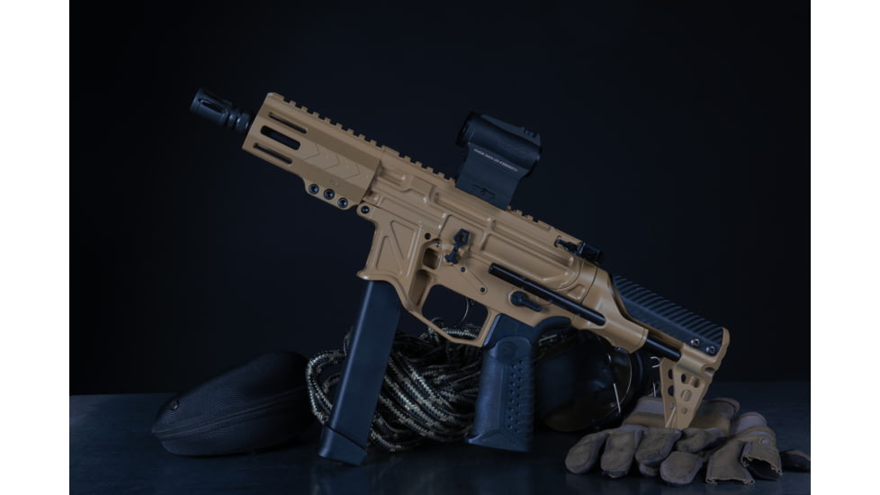 Battle Arms Development Vert 9mm Gen 2 PDW Stock System, Black, 4.8in, VERT-V2-PDW-9MM