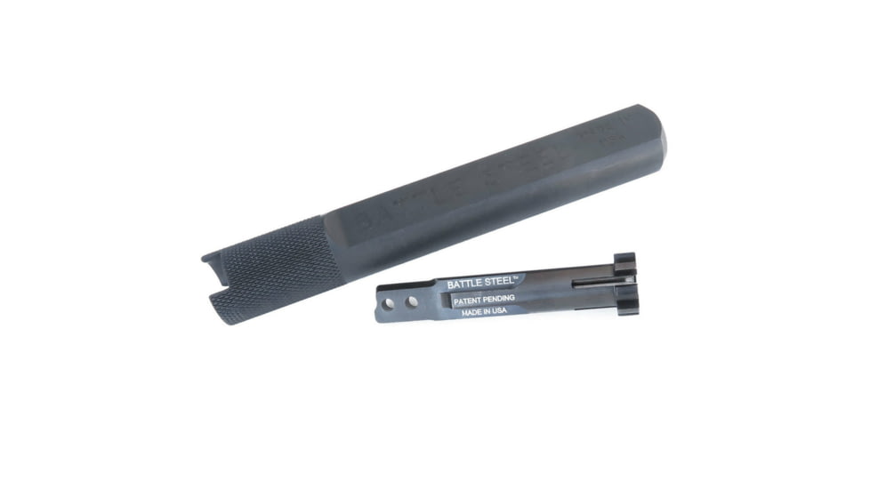 Battle Steel Bolt BCG Cleaner w/ Rod, 2oz, BATTLESTEEL-BoltCRT