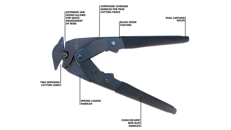 Battle Steel Compound Wire Cutters W/ Dual Cutting Head - KZ-CWC