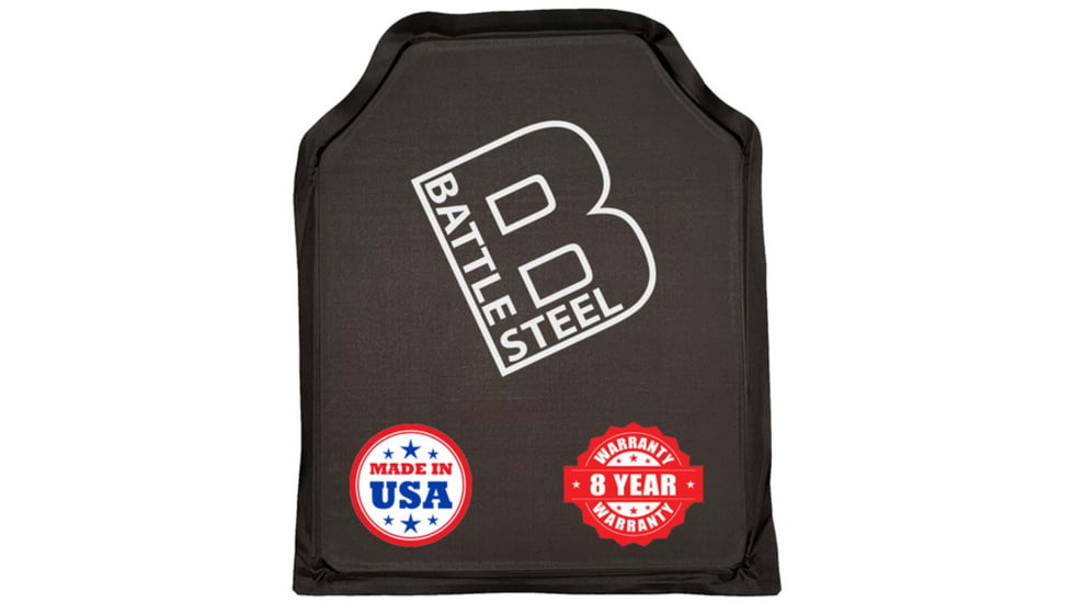 Battle Steel Flexible Ballistic Armor Panel, Level IIIA, Shooters Cut, 10x12in, BS102011