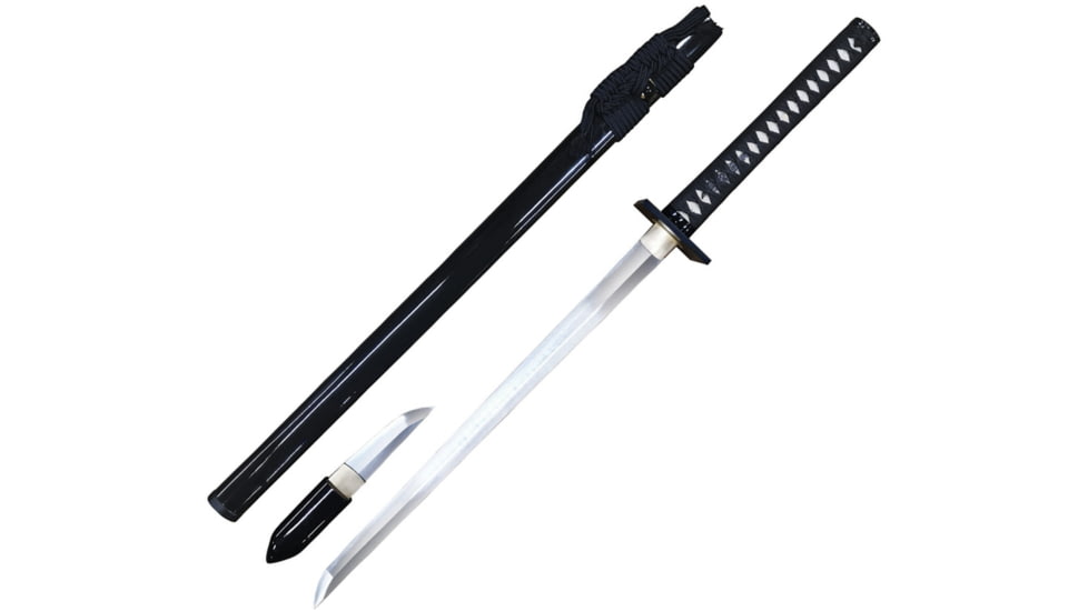 BattleBlades Shinobi Chokuto Sword, 32.36in Overall, 21in Polished T10 High Carbon Steel Blade, 2.29lb, BB-SC