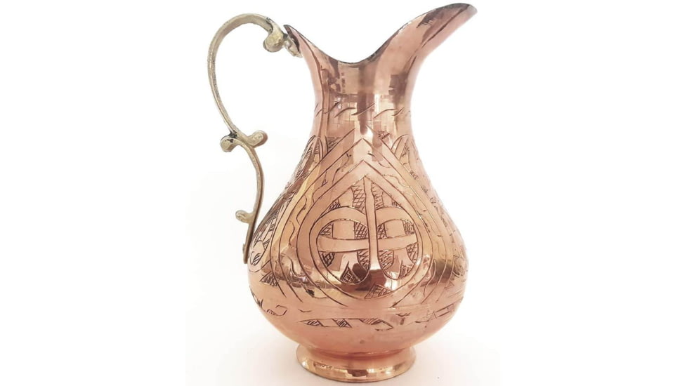 Battling Blades 1.7 Liter - 1 Mm Handmade Copper Jug Vessel FB40357E, 7640208113836