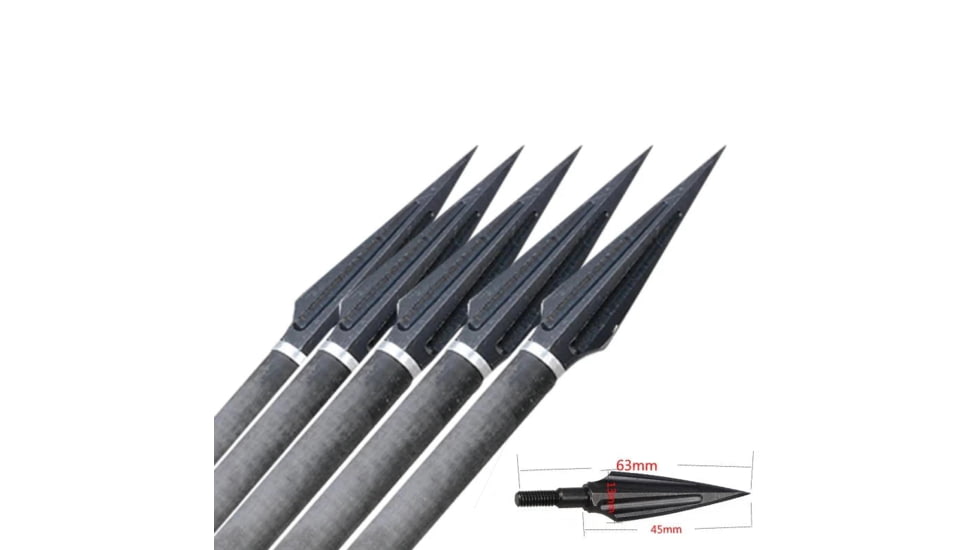 Battling Blades 6 Pcs Carbon Steel Hunting Arrow Heads B7EA5AD6, 7632430956716