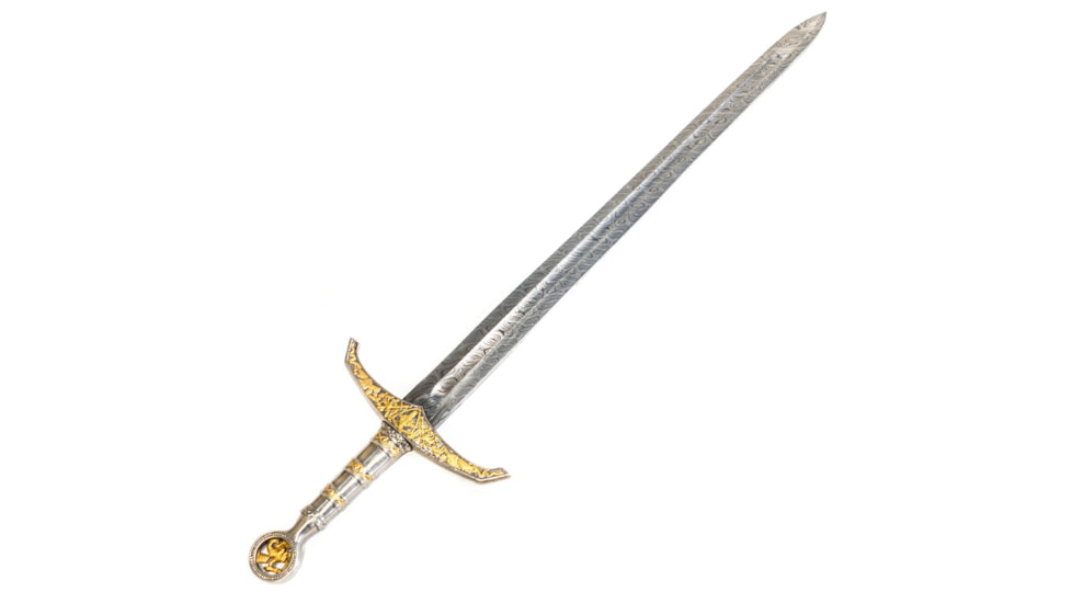 Battling Blades Bastard Kings High Carbon Damascus Steel Longsword, 42in, 1709756579874
