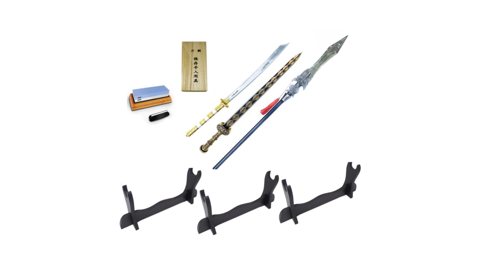 Battling Blades Han Dynasty Three Piece Bundle, Dao Swords, Han Jian, Qiang Spear And More, 7241646309548