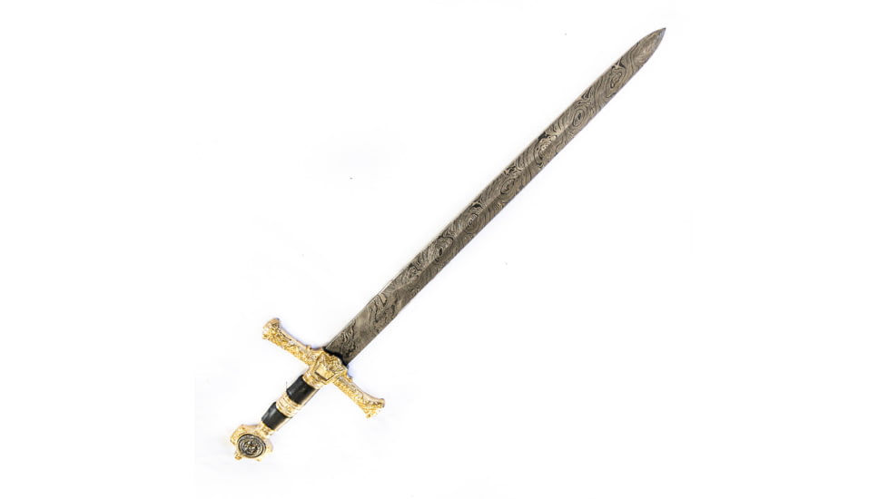 Battling Blades King David Star Short High Carbon Damascus Steel Blade Sword, 27in, 6045173940396