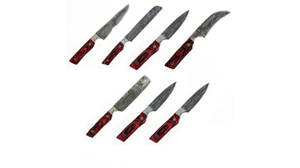 Battling Blades Kitchen 7 Knife Set, Damascus Steel, 7227998535852