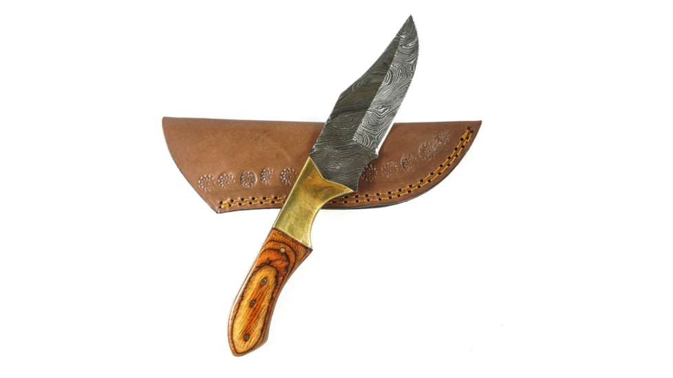 Battling Blades Large Skinning High Carbon Damascus Steel Blade - Knife, 541786931234