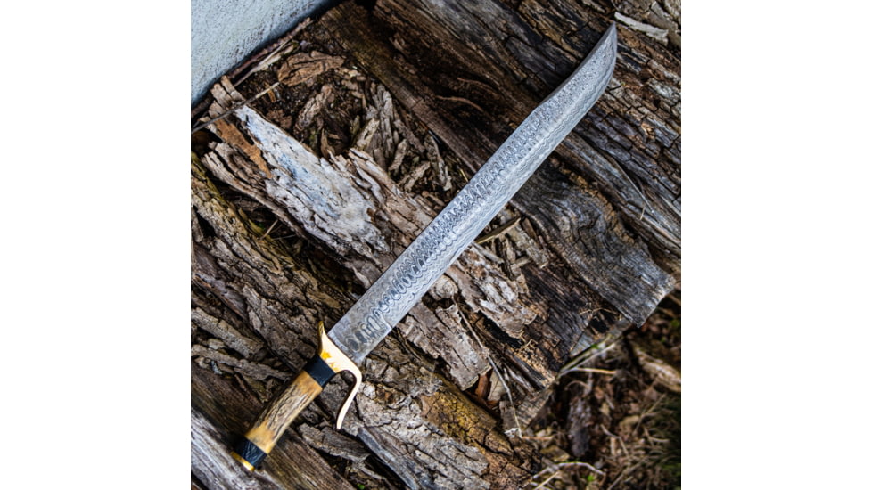 Battling Blades Messer High Carbon Damascus Steel Grosse Sword, 26in, 5259489345698