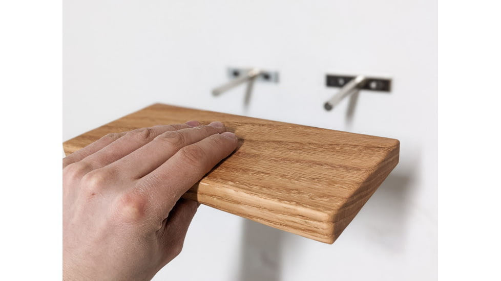 Battling Blades Oak Floating Shelves In Custom Sizes, 7362143223980