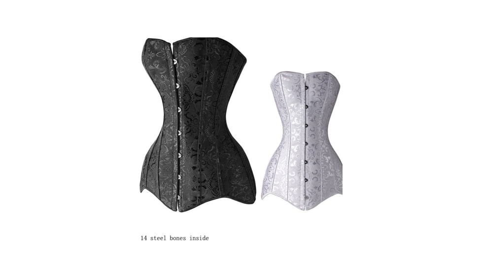 Battling Blades Renaissance Exquisite Steel-Boned Long Torso Corset 347540ED, 7675432337580