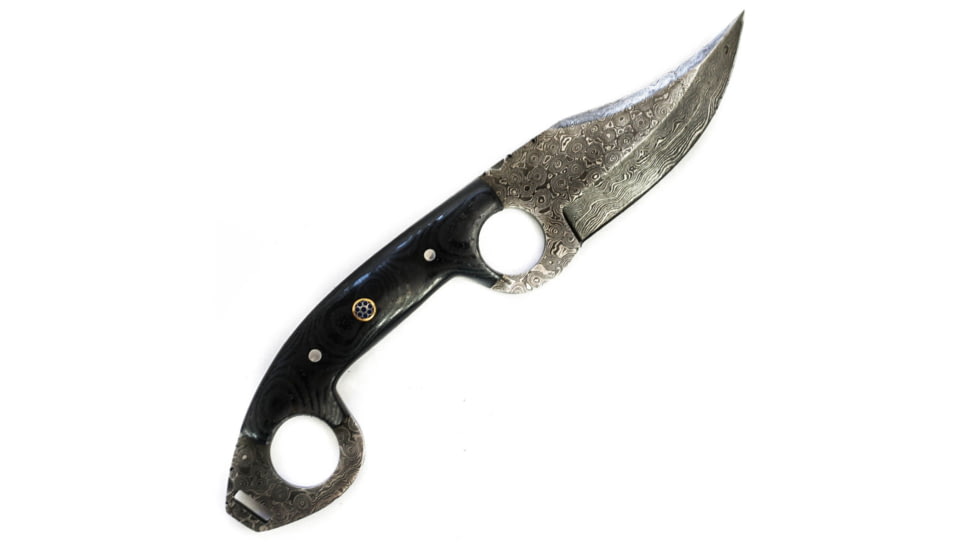 Battling Blades Skinner Hunting Knife 1, High Carbon Damascus Steel Blade, 1551934717986
