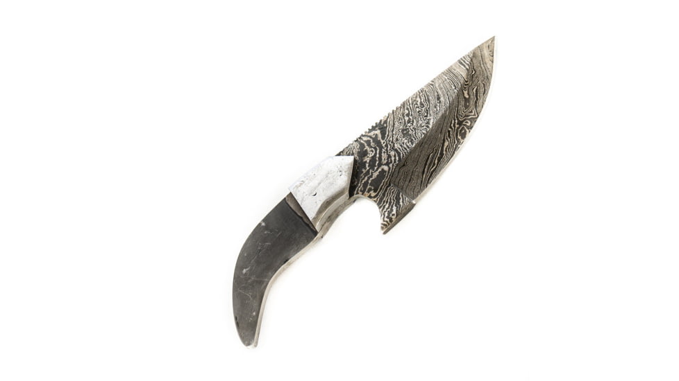 Battling Blades Skinning Blank High Carbon Damascus Steel Blade Hunting Knife, 8in, 6044772270252
