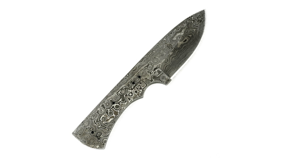 Battling Blades Skinning Blank Hunting Knife 2, High Carbon Damascus Steel Blade, 541787717666