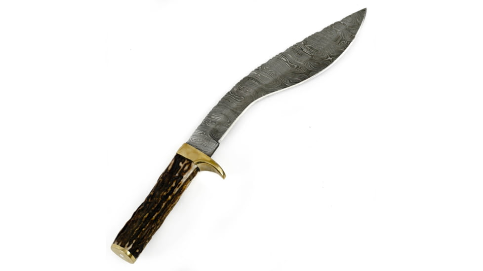 Battling Blades Stag Horn Gurkha Kukris Blade Handmade 1095 Steel Machete Knife Sword, 16in, 11934516051