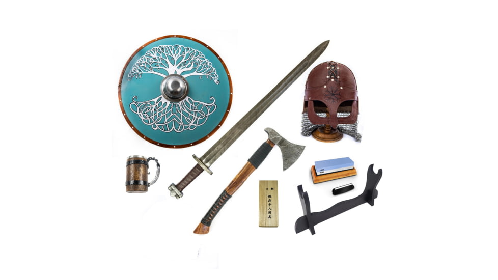 Battling Blades Ulfberht Bundle -Viking Sword, Axe, Shield, Helmet and More, 7222961045676