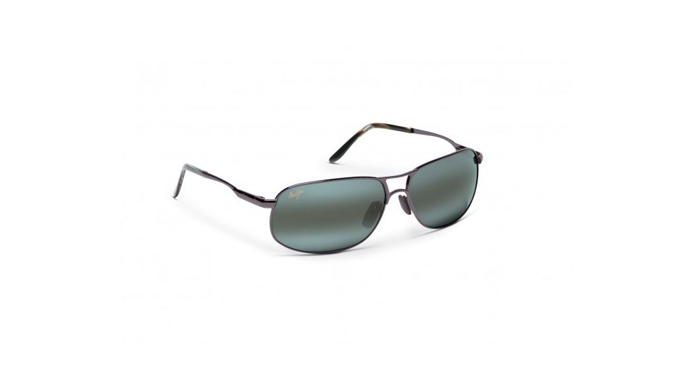 Maui Jim Bayfront Sunglasses w/ Gloss Pewter Frame and Neutral Grey Lenses - 205-17, Quarter View