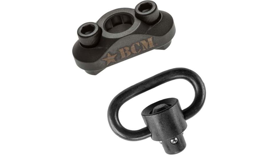BCM MCMR-SM QD M-LOK Compatible Sling Mount and QD Sling Swivel Set, Black