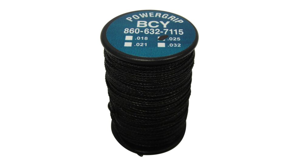 BCY Power Grip Serving, Black .025 50 yds. 65810