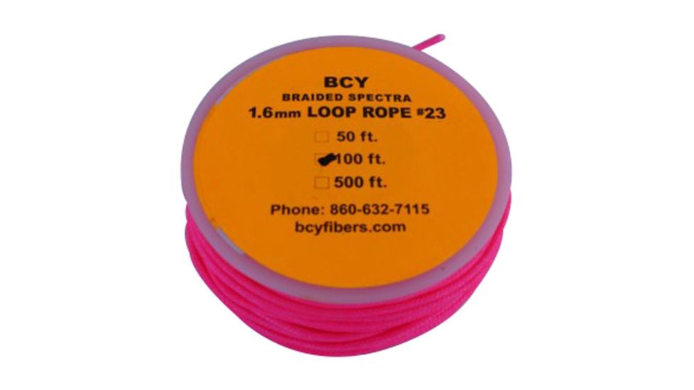 BCY Size 23 Loop Rope, Pink, 100 ft, 79935