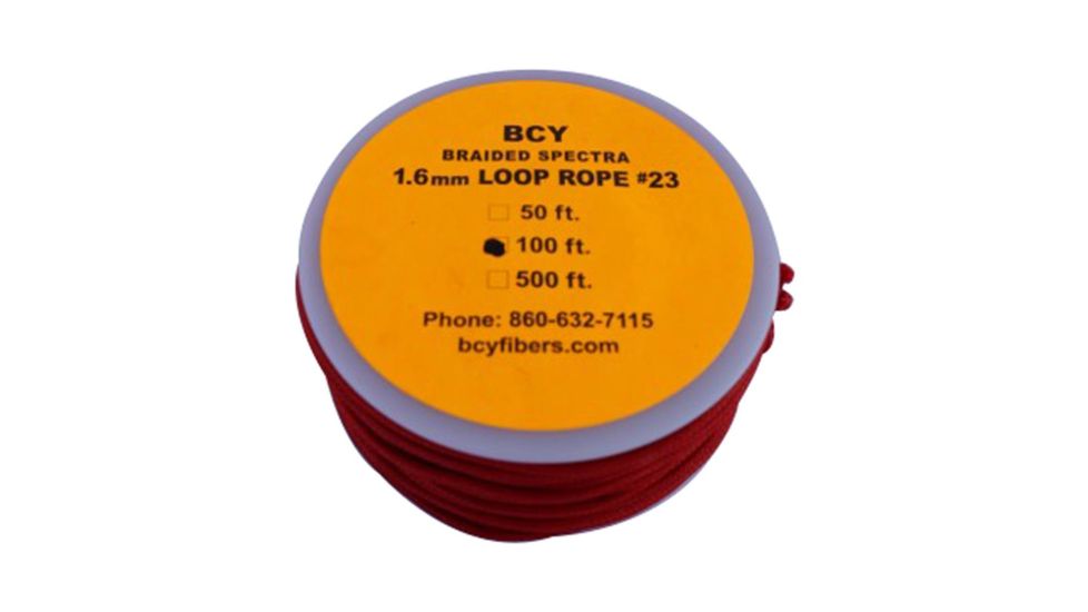 BCY Size 23 Loop Rope, Red, 100 ft, 79933