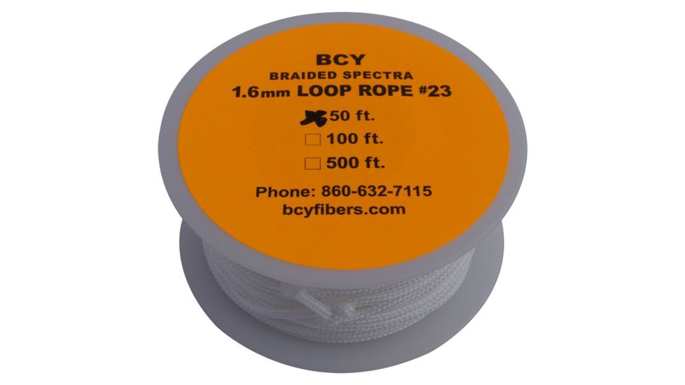 BCY Size 23 Release Rope, White, 1 Meter, 79855