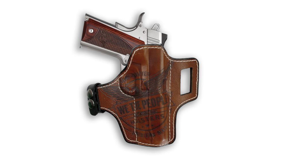 We the People Holsters Springfield 1911 4 With Rail Only Independence Leather Owb Holster 3B3EF2FE, 6813994745954