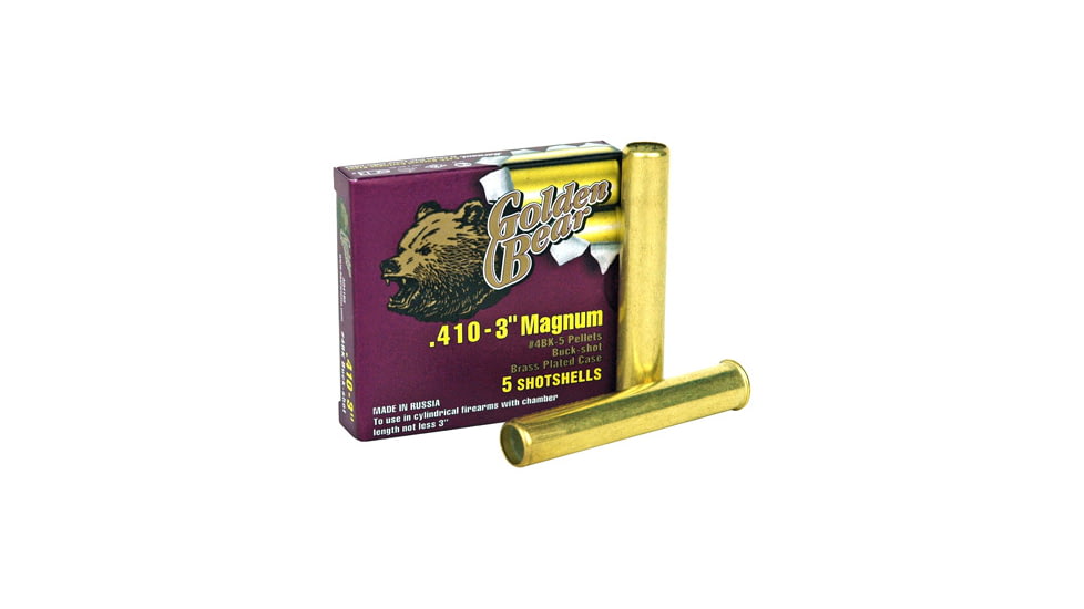 Bear Ammunition Golden Bear .410 3'' #4 Buck- Shot 5-pack