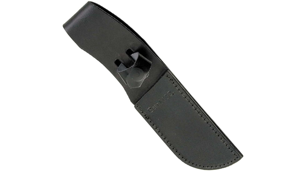 Bear and Son Knives Guthook Fixed Blade Knife, 4in, 440 Stainless Steel, Black Kraton Handle, 444