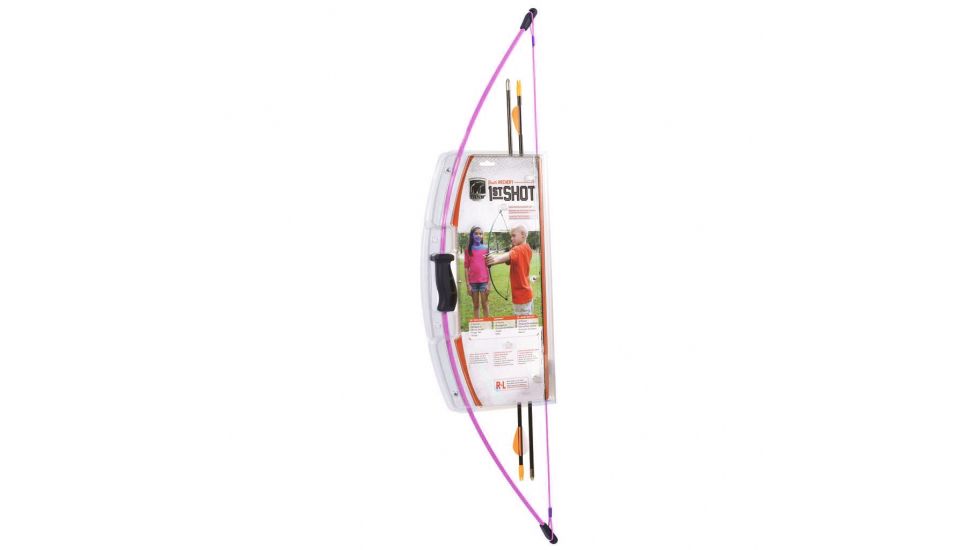 Bear Archery 1st Shot Bow Set - Right Handed / Left Handed, Flo Purple, AYS6200PL?