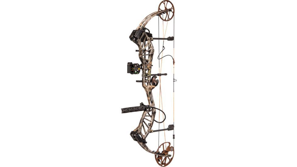 Bear Archery Approach Compound Bow, Ready to Hunt Package, 330 FPS, Right Handed, 70 lb Draw, True Timber Kanati, AV83A11077R