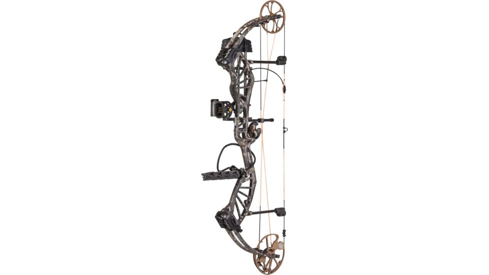 Bear Archery Approach Compound Bow, Ready to Hunt Package, 330 FPS, Left Handed, 60 lb Draw, True Timber Kanati, AV83A11076L