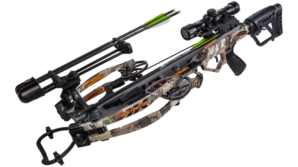 Bear Archery Bear Archery BearX Constrictor Crossbow Package with Illum Scope Rope &amp; Bolts RH / LH - Veil Stroke Camo, AC96A2A2200