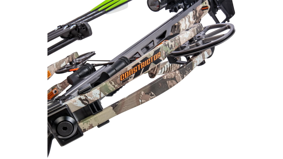 Bear Archery Bear Archery BearX Constrictor Crossbow Package with Illum Scope Rope &amp; Bolts RH / LH - Veil Stroke Camo, AC96A2A2200
