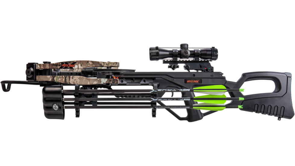 Bear Archery Bear Archery BearX Intense Crossbow Package with Scope Rope &amp; Arrows RH/LH - Veil Stroke, AC03A2A9185