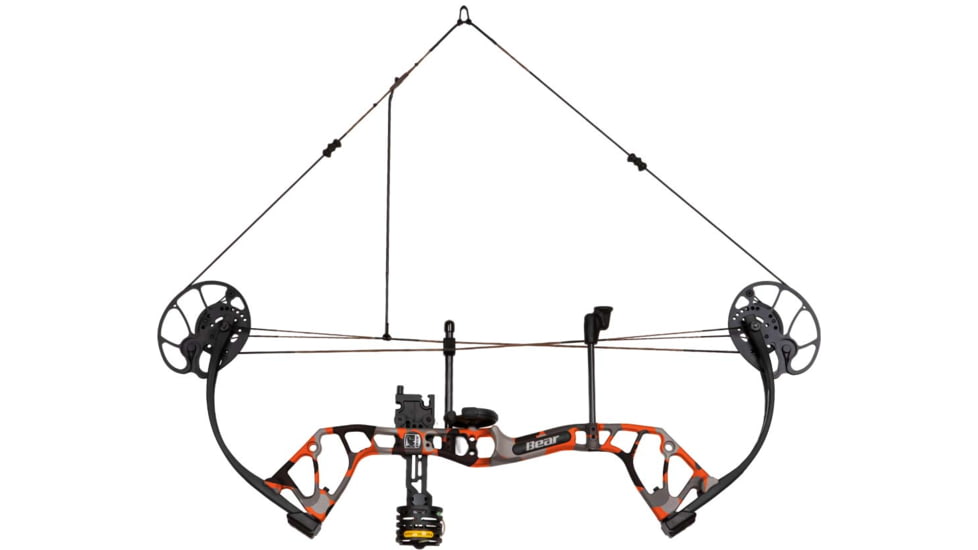 Bear Archery Royale RTH Compound Bow Package, Right Hand, 50lb, 27in, Black/Red, AV02A211E5R