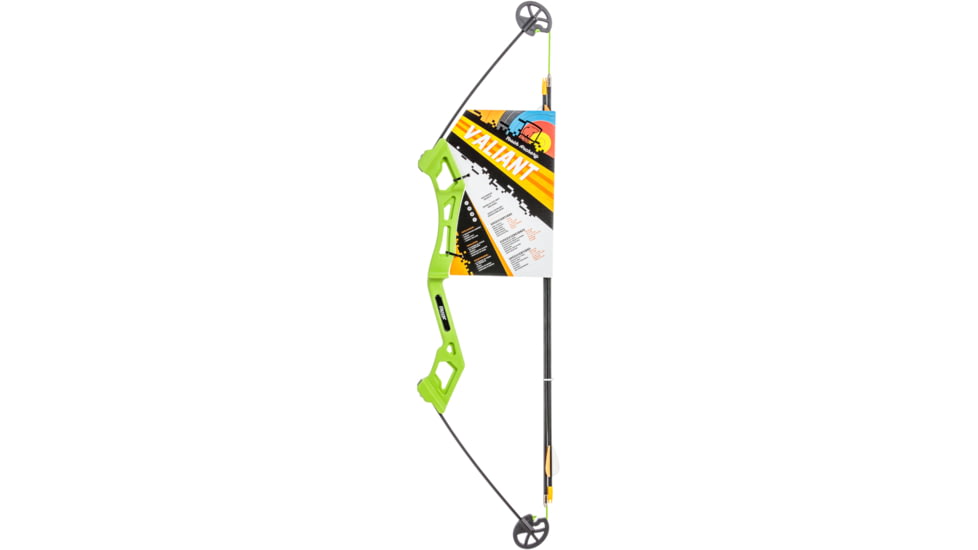 Bear Archery Bear Archery Valiant Youth 4 to 7 Years Bow Set RH - Flo Green, AYS6201GR