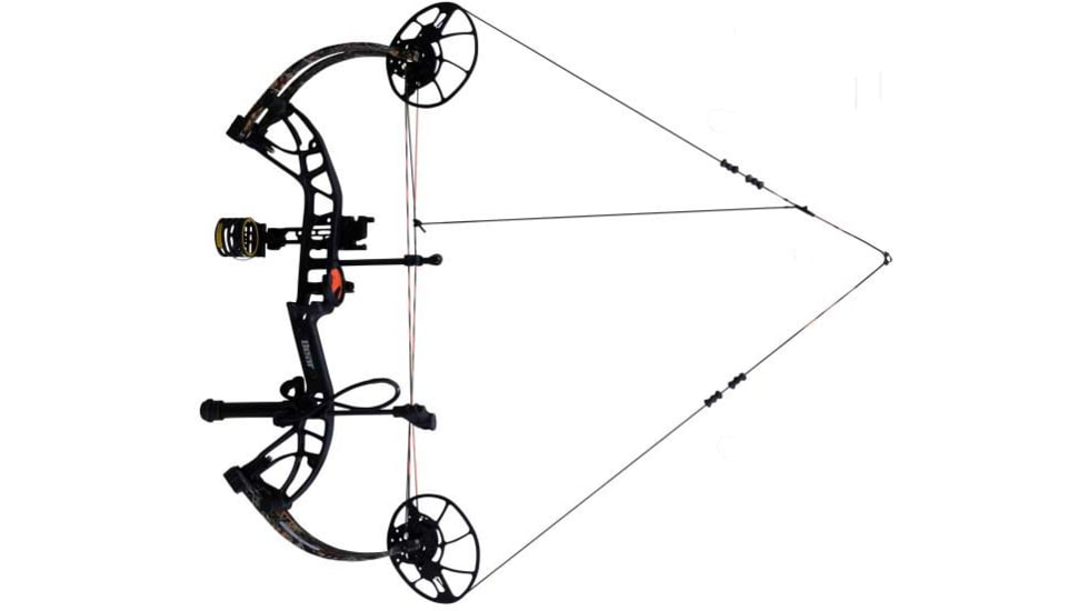 Bear Archery Cruzer G4 RTH Compound Bow, LH, 10-70lb, 14-30in, Black/Wildfire, AV54A21037L