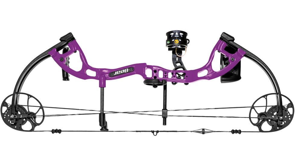 Bear Archery Cruzer Lite RTH Compound Bow / Left Handed / 5-45lb Draw Weight Range / 12-27 Draw Length Range, Flo Pink, A6CZL1045L