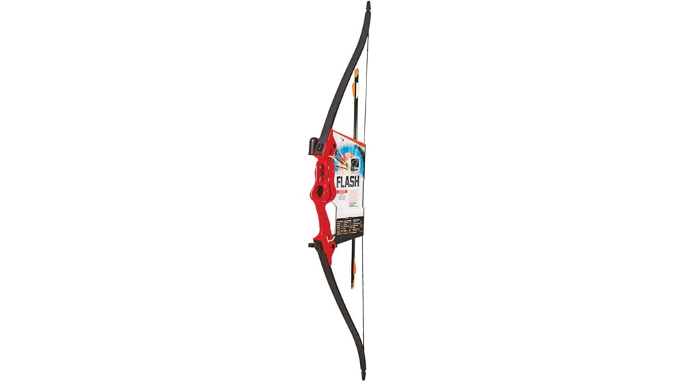 Bear Archery Flash Bow Set, Red 16-24 in. 5-18 lbs. RH/LH, AYS500RD