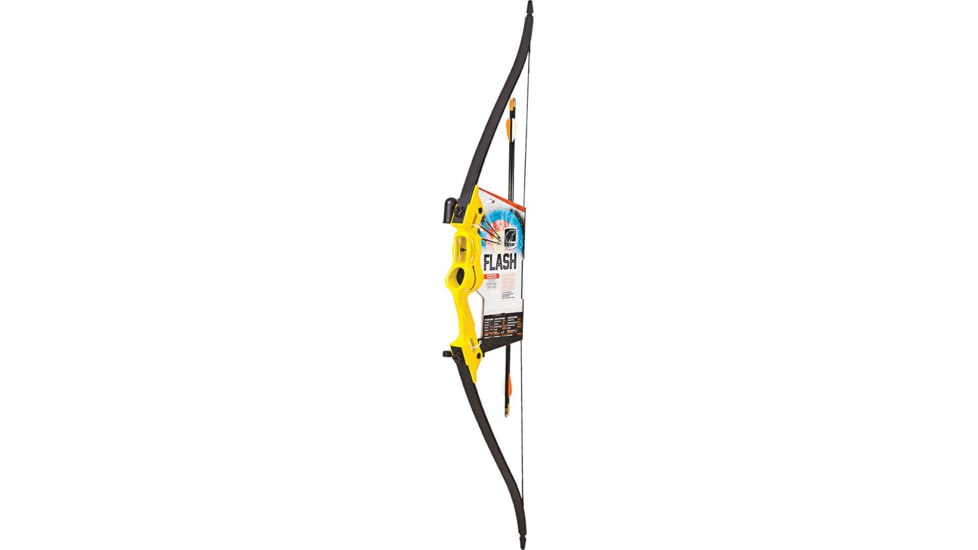Bear Archery Flash Bow Set, Yellow 16-24in. 5-18lbs. RH/LH, AYS500YW