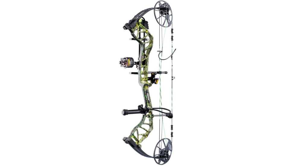 Bear Archery Legit MAXX RTH Compound Bow, LH, 10-70lb, 14-30in, Black/Toxic, AV54A23047L