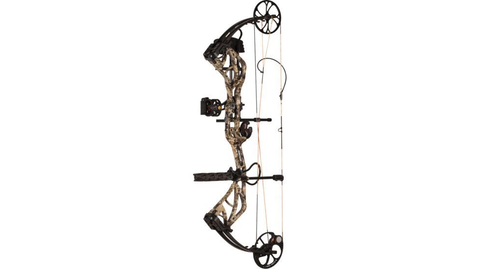 Bear Archery Species Compound Bow, Ready to Hunt Package, 320 FPS, Left Handed, 60 lb Draw, Kryptek Highlander, AV82A11026L