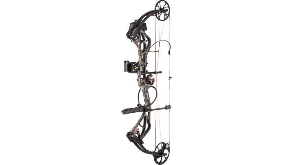 Bear Archery Species Compound Bow, Ready to Hunt Package, 320 FPS, Left Handed, 60 lb Draw, True Timber Kanati, AV82A11076L